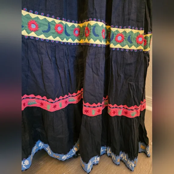 SALE NWT Black Multicolor Carolina K Maxi Dress - Picture 8 of 14